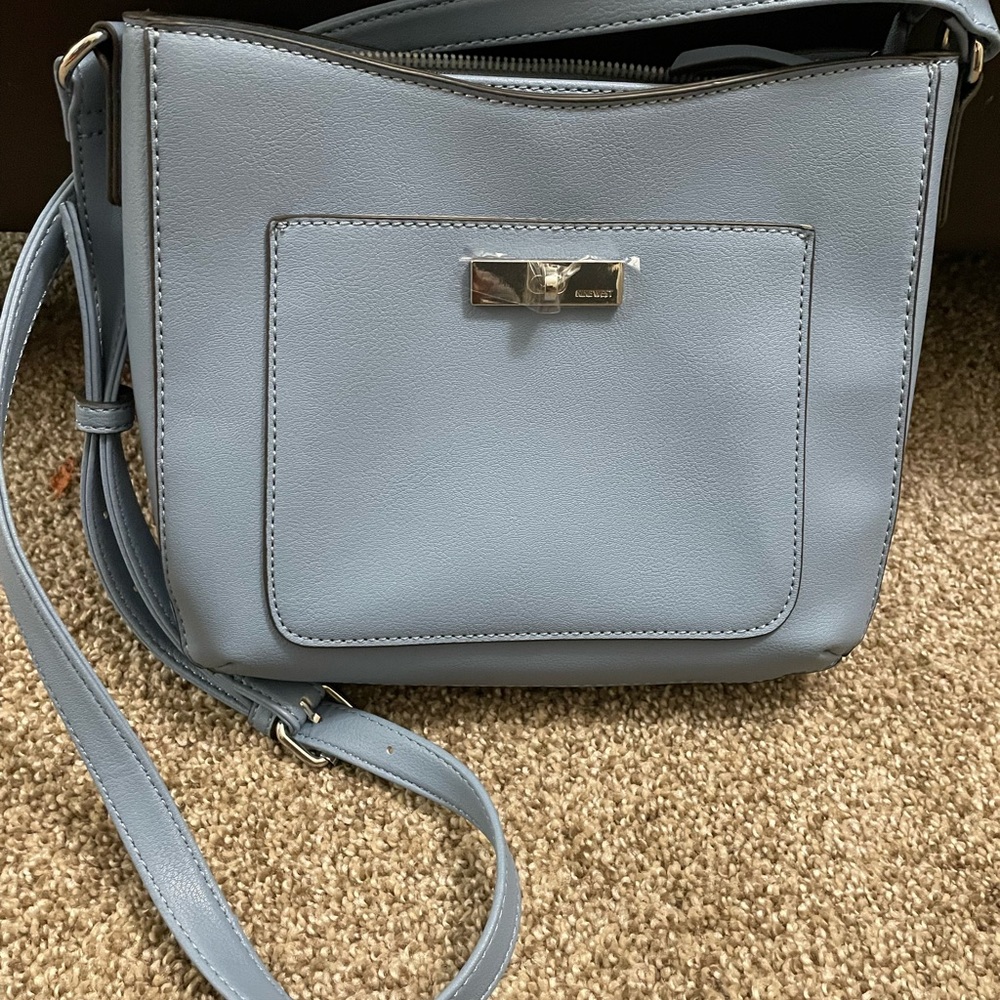 Elegant Blue Crossbody Bag